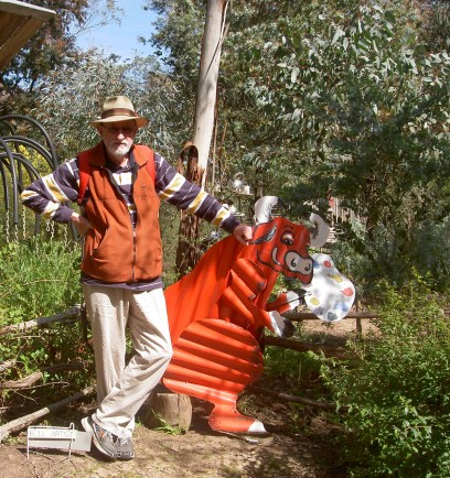 Me, with a depiction of a 'bullshit artist'