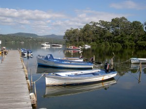 Hire boats at the end of the Boardwalk