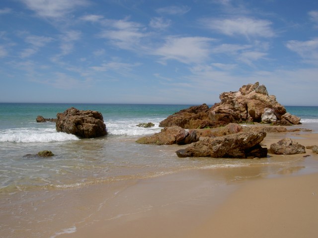 Beach at mouth of  Betka River